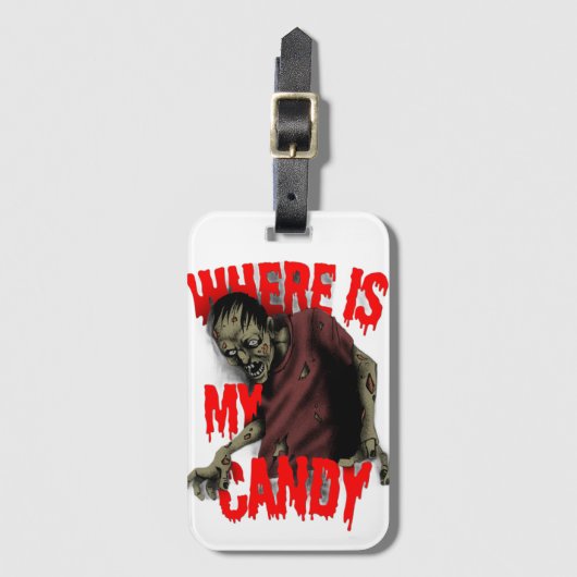 Where's My Candy  Bagagelabel (Voorkant (verticaal))