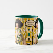 Where's My Coffee Retro Beauty 60s coffee mug Mok (Voorkant rechts)