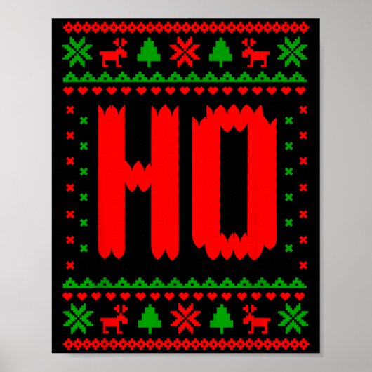 Where's My Ho At_ Ho Merry Christmas Holiday Coupl Poster (Voorkant)