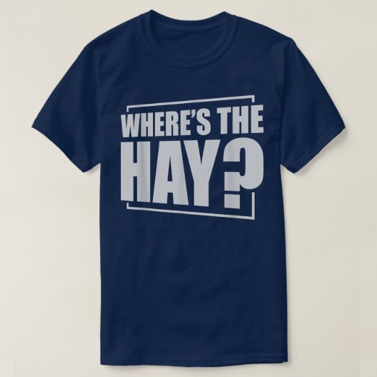Wheres The Hay Guinea Pig Guinea Lover T-shirt (Design voorkant)