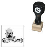 Where's The Humanity cartoon Rubberstempel (Gestempeld)