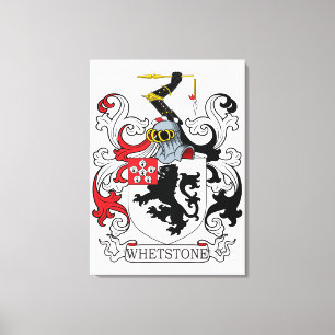 Whetstone Family Crest Canvas Afdruk