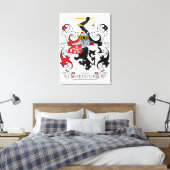 Whetstone Family Crest Canvas Afdruk (Insitu (Slaapkamer))