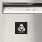 Whey Protein Gnome Dad Funny Bodybuilder Graphic F Magneet (Insitu (Vaatwasser))