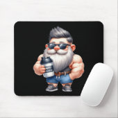 Whey Protein Gnome Dad Funny Bodybuilder Graphic F Muismat (Met muis)