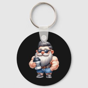 Whey Protein Gnome Dad Funny Bodybuilder Graphic F Sleutelhanger