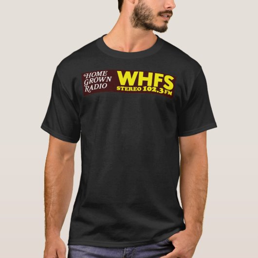 WHFS 102.3FM Alternative Radio Station Bumper Stic T-shirt (Voorkant)