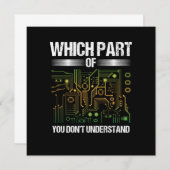 Which Part Of Electrical Engineering Gift Kaart (Voorkant / Achterkant)