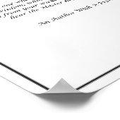 Which Side of The Fence (Black and White)- Poster  (Hoek)