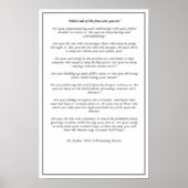 Which Side of The Fence (Black and White)- Poster (Voorkant)