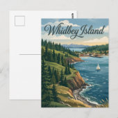 Whidbey-eiland, Washington Briefkaart (Voorkant / Achterkant)