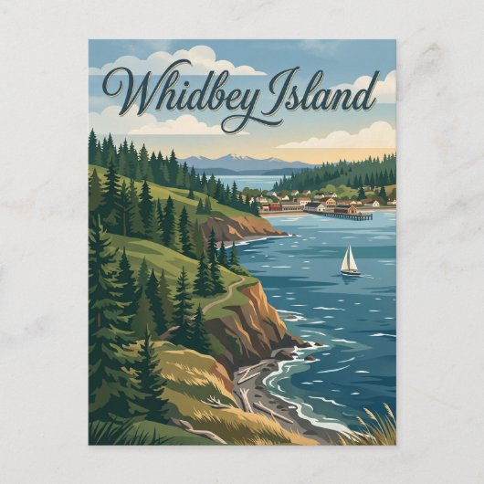 Whidbey-eiland, Washington Briefkaart (Voorkant)
