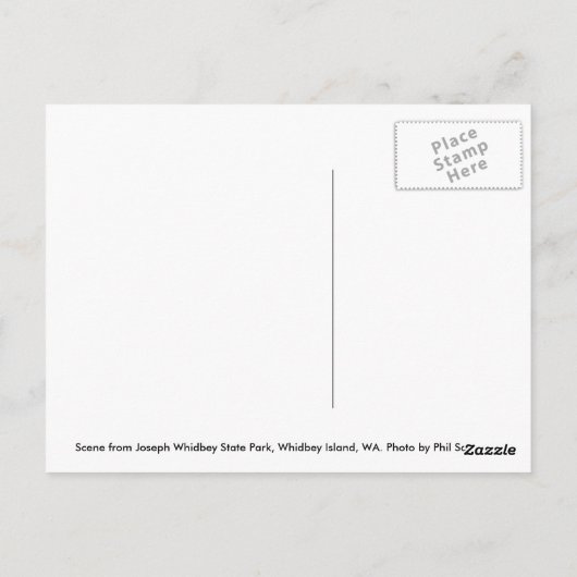 Whidbey Island 5 Briefkaart (Achterkant)