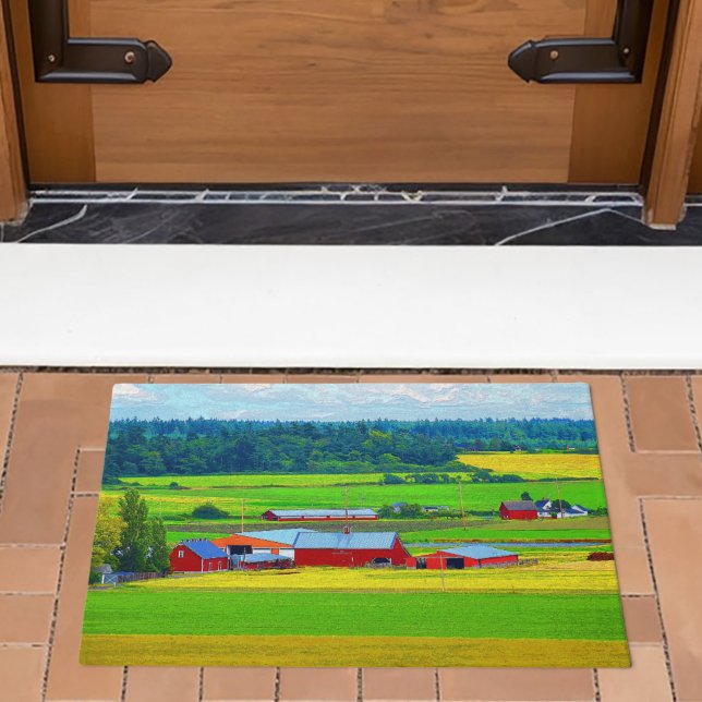 Whidbey Island Red Barn Doormat Deurmat (Creator heeft geüpload)