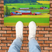 Whidbey Island Red Barn Doormat Deurmat