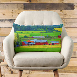 Whidbey Island Red Barn Lumbar Pillow Kussen