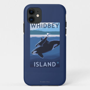 Whidbey Island, WashingtonOrca en Calf Case-Mate iPhone Case