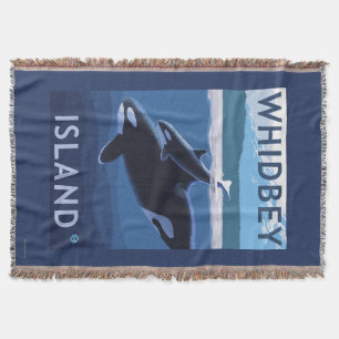 Whidbey Island, WashingtonOrca en Calf Deken