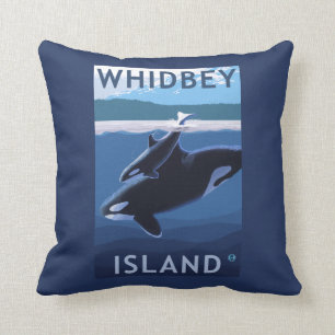 Whidbey Island, WashingtonOrca en Calf Kussen