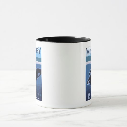 Whidbey Island, WashingtonOrca en Calf Mok (Midden)