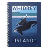 Whidbey Island, WashingtonOrca en Calf Notitieboek (Voorkant)