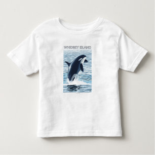Whidbey Island, WashingtonOrca Jumping Kinder Shirts