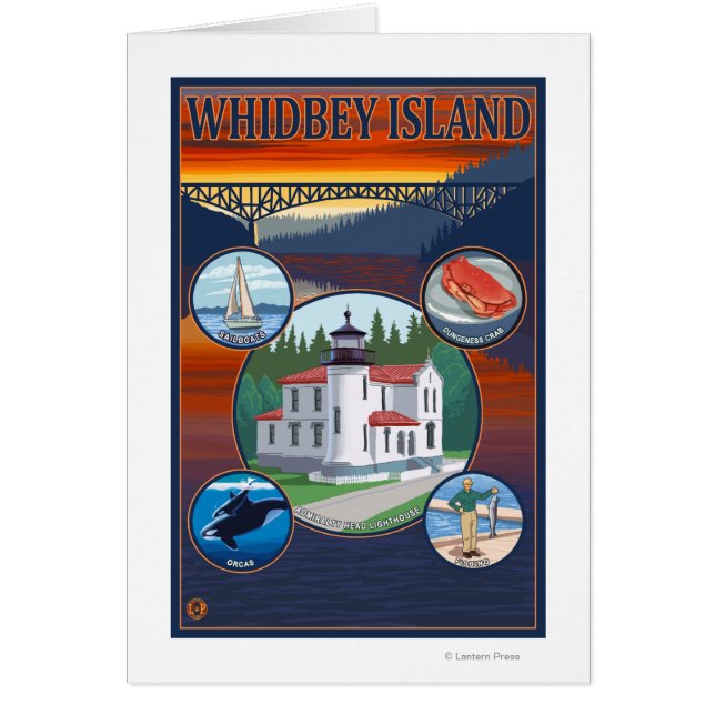Whidbey Island, WashingtonScene Travel Poster (Voorkant)