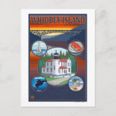Whidbey Island, WashingtonScene Travel Poster Briefkaart (Voorkant)