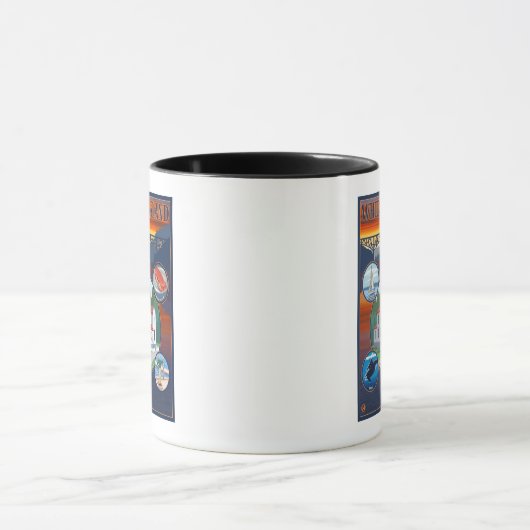 Whidbey Island, WashingtonScene Travel Poster Mok (Midden)