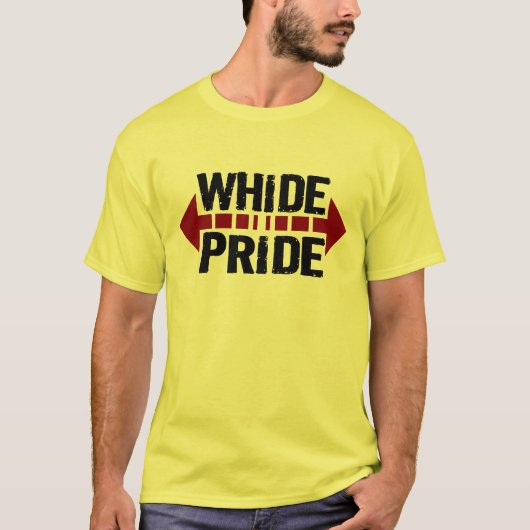 WhiDe Pride - Brede Pride voor Chubby Fatties T-shirt (Voorkant)