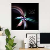 Whiff - Fractal Art, Poster (Thuiskantoor)