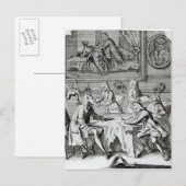 Whig Satire over de onderhandelingen Briefkaart (Voorkant / Achterkant)