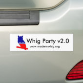 whigowl2, Whig Party v2.0, www.modernwhig.org Bumpersticker (Op auto)
