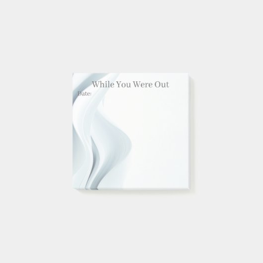 While You Were Out Message Business Post-it Note (Voorkant)