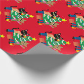 Whim and Sam's Kerstmis Cadeaupapier (Hoek)