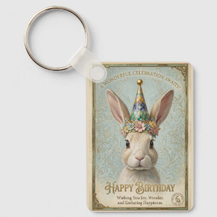 Whim Bunny Verjaardag Elegantie Sleutelhanger