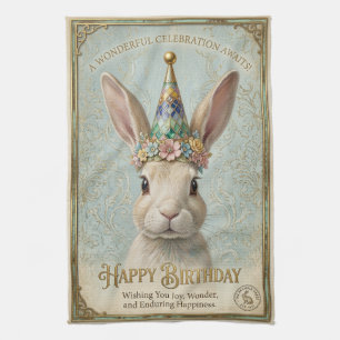 Whim Bunny Verjaardag Elegantie Theedoek