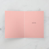 Whim Love Doodle Aangepaste Tekst  Kaart (Binnen)