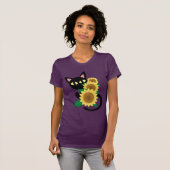 Whim met zonnebloem t-shirt (Voorkant volledig)