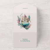 Whim Whaterverf Italiaanse Bestemming Trouw A All In One Uitnodiging (Buitenkant)