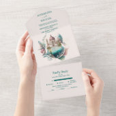 Whim Whaterverf Italiaanse Bestemming Trouw A All In One Uitnodiging (Afscheurbaar)