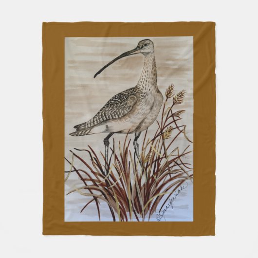 Whimbrel fleece deken (Voorkant)