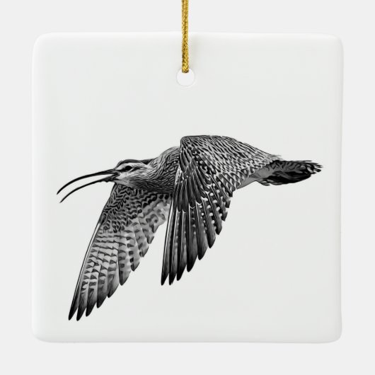 Whimbrel Keramisch Ornament (Achterkant)