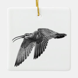 Whimbrel Keramisch Ornament