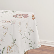 Whimcote Cottagecore Beige Waterverf Wilde Bloem