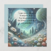 Whimical Night & Quote Bedankkaart (Voorkant / Achterkant)