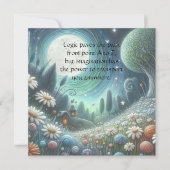 Whimical Night & Quote Bedankkaart (Voorkant)