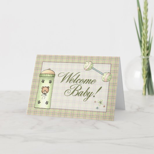 Whimical Pset Welcome Baby Aankondiging (Voorkant)