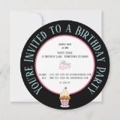 Whimicsal Cupcake met veel ijskinderen van afgelop Kaart (Achterkant)