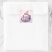 Whimige moederwaardering vierkante sticker (Tas)
